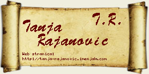 Tanja Rajanović vizit kartica